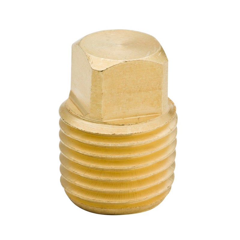 Legines Solid Brass Pipe Fitting, 1/4" NPT Male Square Head Plug (5 pcs) - Image 2